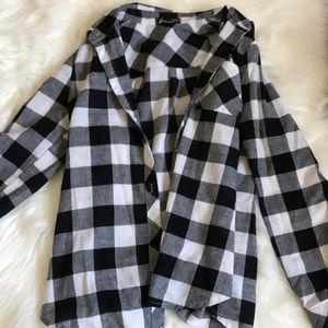 Black and white flannel